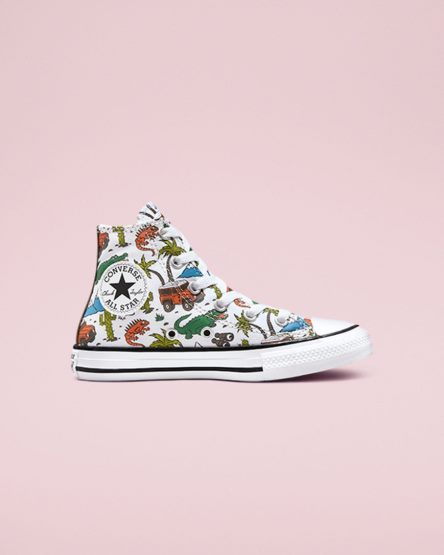 Tenisky Vysoke Converse Chuck Taylor All Star Desert Explorer Dievcenske Biele Zelene | SK 11MQHR7